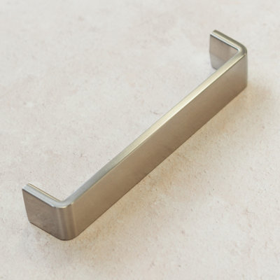 160mm Brushed Nickel Cabinet Handle Wide Grey Kitchen Cupboard Door Drawer Pull Wardrobe Furniture Replacement Upcycle