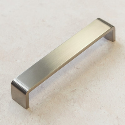 160mm Brushed Nickel Cabinet Handle Wide Grey Kitchen Cupboard Door Drawer Pull Wardrobe Furniture Replacement Upcycle