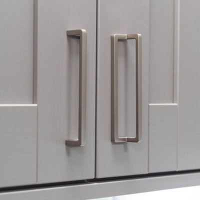 160mm Brushed Nickel L-Shaped Handle