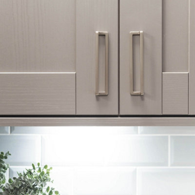 160mm Brushed Nickel L-Shaped Handle
