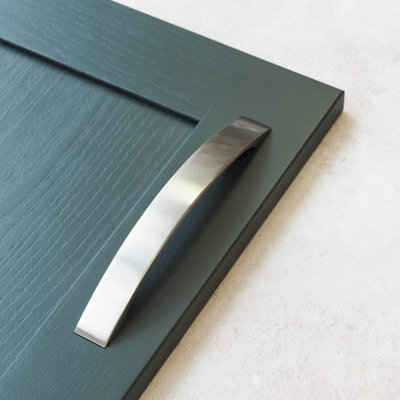 160mm Brushed Steel Strap Handle