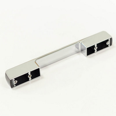 160mm Claret/Polished Chrome D Handle