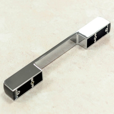 160mm Claret/Polished Chrome D Handle