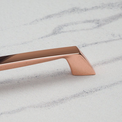 160mm Copper Cabinet Handle Rose Gold Kitchen Cupboard Door Drawer Pull Bathroom Bedroom Furniture Replacement Upcycle