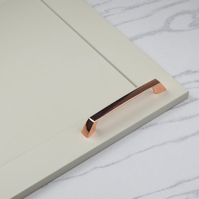 160mm Copper Cabinet Handle Rose Gold Kitchen Cupboard Door Drawer Pull Bathroom Bedroom Furniture Replacement Upcycle