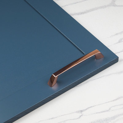 160mm Copper Cabinet Handle Rose Gold Kitchen Cupboard Door Drawer Pull Bathroom Bedroom Furniture Replacement Upcycle