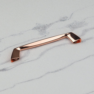 160mm Copper Cabinet Handle Rose Gold Kitchen Cupboard Door Drawer Pull Bathroom Bedroom Furniture Replacement Upcycle