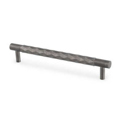 160mm Dark Bronze Diamond Cut Cabinet Handle Kitchen Cupboard Door Drawer Pull Textured Bathroom Bedroom Furniture Replacement