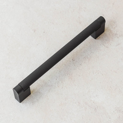 160mm Dark Grey Cabinet Handle Textured Knurled Gunmetal Kitchen Cupboard Door Drawer Pull Bathroom Bedroom Furniture Anthracite