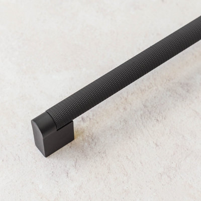 160mm Dark Grey Cabinet Handle Textured Knurled Gunmetal Kitchen Cupboard Door Drawer Pull Bathroom Bedroom Furniture Anthracite