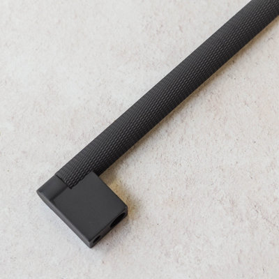 160mm Dark Grey Cabinet Handle Textured Knurled Gunmetal Kitchen Cupboard Door Drawer Pull Bathroom Bedroom Furniture Anthracite