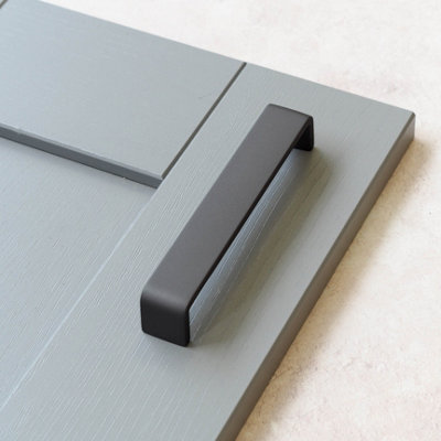 160mm Dark Grey Cabinet Handle Wide Kitchen Cupboard Door Drawer Pull Anthracite Wardrobe Furniture Replacement Upcycle