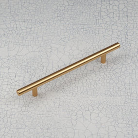 160mm Gold Bar Cabinet Handle Cupboard Door Drawer Pull