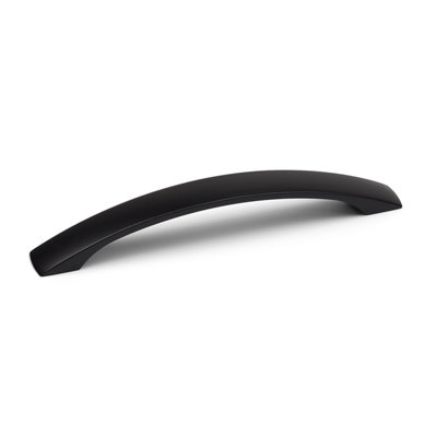 160mm Matt Black Cabinet Handle Dark Bridge Cupboard Door Drawer Pull ...