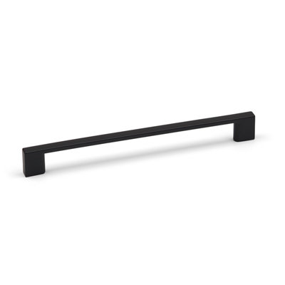 160mm Matt Black Cabinet Handle Slim Square Kitchen Cupboard Door Drawer Pull Bathroom Bedroom Furniture