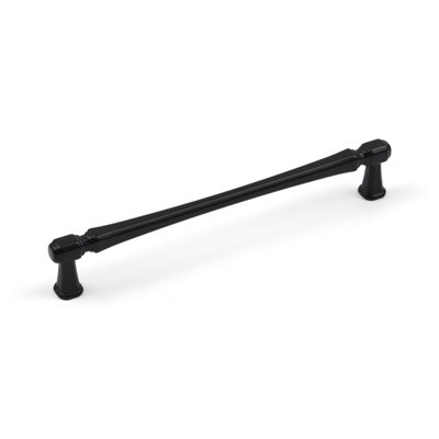 160mm Matt Black Cabinet Handle T-Bar Slim Broad Square Kitchen