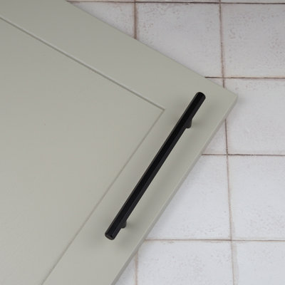 160mm Matt Black Hexagon Cabinet Handle Kitchen Cupboard T Bar Door Drawer Pull Bedroom Bathroom Wardrobe Furniture Replacement