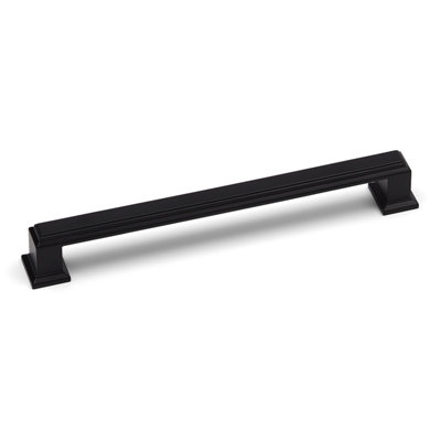 160mm Matt Black Square Cabinet Handle Cupboard Door Drawer Pull Wardrobe Furniture Replacement Upcycle