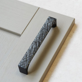 160mm Pewter Weave Cabinet Handle