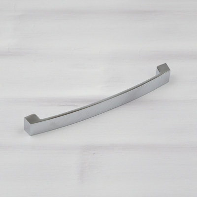 160mm Polished Chrome Cabinet Handle Silver Curved Bow Cupboard Door ...