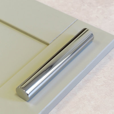 160mm Polished Chrome Cylinder Barrel Handle