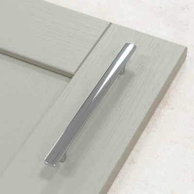 160mm Polished Chrome Flat T-Bar Handle Price Comparisons | Compare The Build