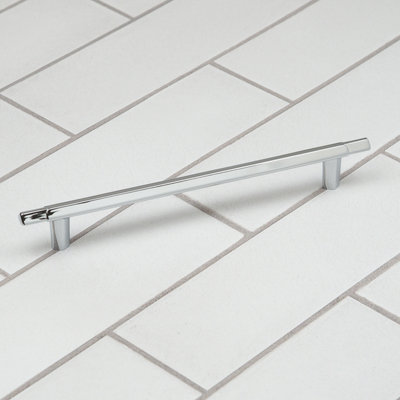 160mm Polished Chrome Triangle Cabinet Handle Pull Silver Kitchen Cupboard Door Drawer