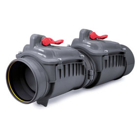 160mm Polypropylene Check Non-Return Double Flap Waste Valve Backwater Prevented