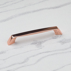 160mm Rose Gold Copper Kitchen Cabinet Handle Cupboard Door Drawer Pull Replacement Upcycle