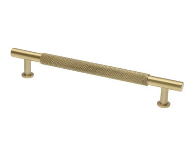 160mm Satin Brass Textured  Cabinet Handle Knurled Bar Cupboard Door Drawer Pull Wardrobe Furniture Replacement Upcycle