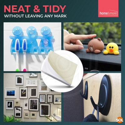 160pcs Interior Sticky Pads 20mm - Double Sided Sticky Pads Heavy Duty - Sticky Foam Pads for Wall Mounting, Card Making & Crafts