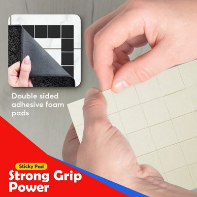 160pk Strong Double Sided Sticky Pads Heavy Duty - 2x2cm - Double Sided  Adhesive Pads - Heavy Duty Double-Sided Sticky Pads