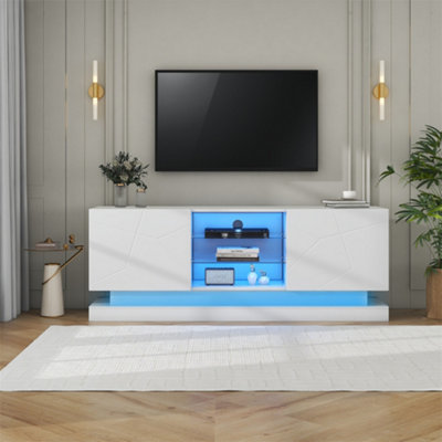 160x60x38.5cm High Gloss TV Stand for 70