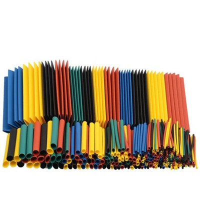 64-Piece Heat Shrink Tubing Kit - 8 Colors, 2:1 Shrink Ratio, For Wires 1-40 AWG 8 thumbnail image