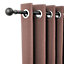 1650mm To 3000mm Matt Black Extendable Klickfit Curtain Pole Kit Orb