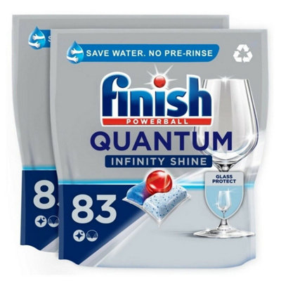 166 x Finish Quantum Infinity Shine Regular Dishwasher Tablets Bulk