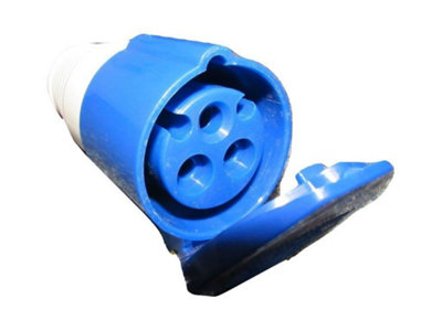 16A 3 Pin Caravan Socket (220V to 250V Blue Camping Industrial Power)