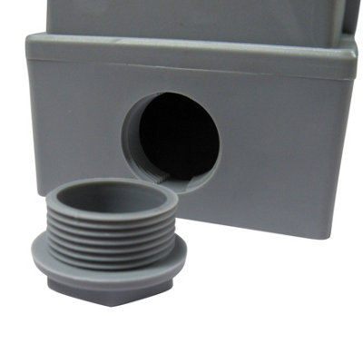 16A Wall Socket 3 Pin with integrated 13A Socket (240V IP44 Electric Outlet Indoor Outdoor)