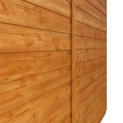 16ft x 10ft (4750mm x 2950mm) Horsforth Shiplap XL Garage with 4 Windows (12mm Tongue and Groove Floor and Roof)