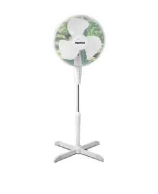 16inch Lightweight Pedestal Fan Portable Speed Low Noise Oscillation  Powerful Airflow Adjustable Tilt Years Guarantee White DIY at BQ