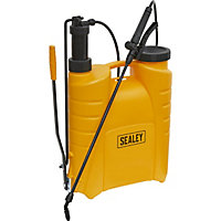 16L Backpack Sprayer - Heavy Duty PP Plastic - Interchangeable Spray Nozzles