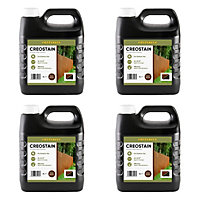 16L Creostain Fence Stain & Shed Paint (Dark Brown) - Creosote/Creocoat Substitute - Oil Based Wood Treatment (Free Delivery)