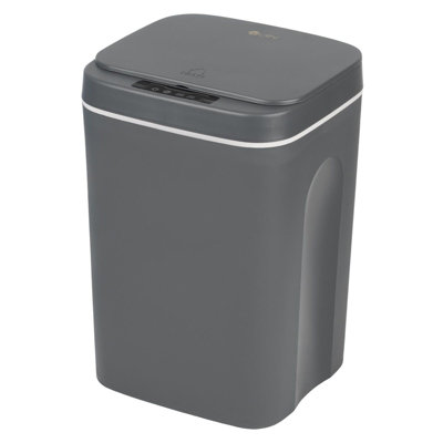 16L Grey Automatic Trash Can Smart Motion Sensor Waste Bin Rubbish Bathroom Trashcan