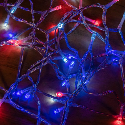 16m 200 LED SupaBrights Multi-Action Christmas String Lights with Timer ...