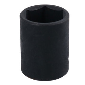 16mm 3/8in Drive Shallow Stubby Metric Impacted Socket 6 Sided Single Hex