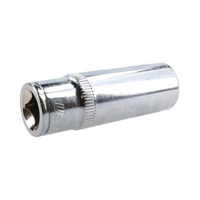 16mm 6 Point 3/8" Drive 64mm Double Deep Metric Socket Chrome Vanadium Steel - 3