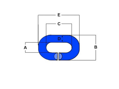 16MM Alloy Steel C Ring - Netting Repair Chains Lashings Link