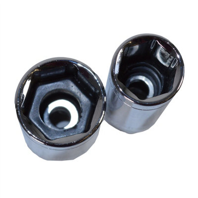 16mm and 21mm 3/8" Drive Spark Plug Socket Remover Installer Tool 6 Sided - 3