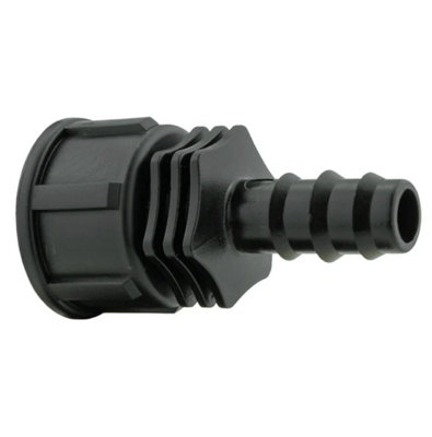 16mm Barbed Straight with In-Line BSPM Threaded Valve