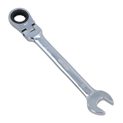16mm Metric Flexi Head Ratchet Combination Spanner Wrench 72 Teeth
